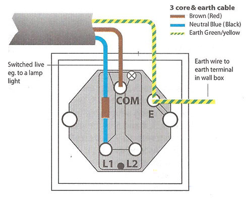 2 Gang 1 Way Light Switch Wiring Diagram Uk - Wiring Diagram Schemas